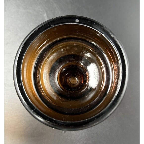 Vintage Amber Glass Candlestick Holders 2 Sizes Hold 3 Inch Diameter Candles - Picture 7 of 8